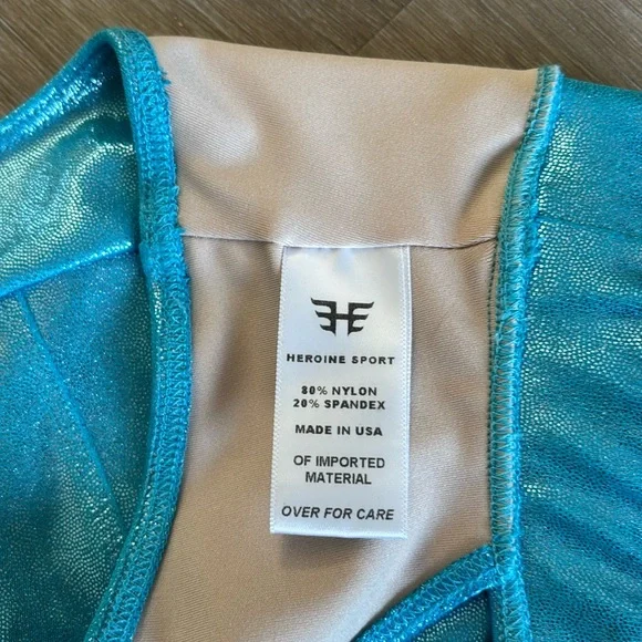 Heroine Sport Blue Metallic Sports Bra - Picture 4 of 7